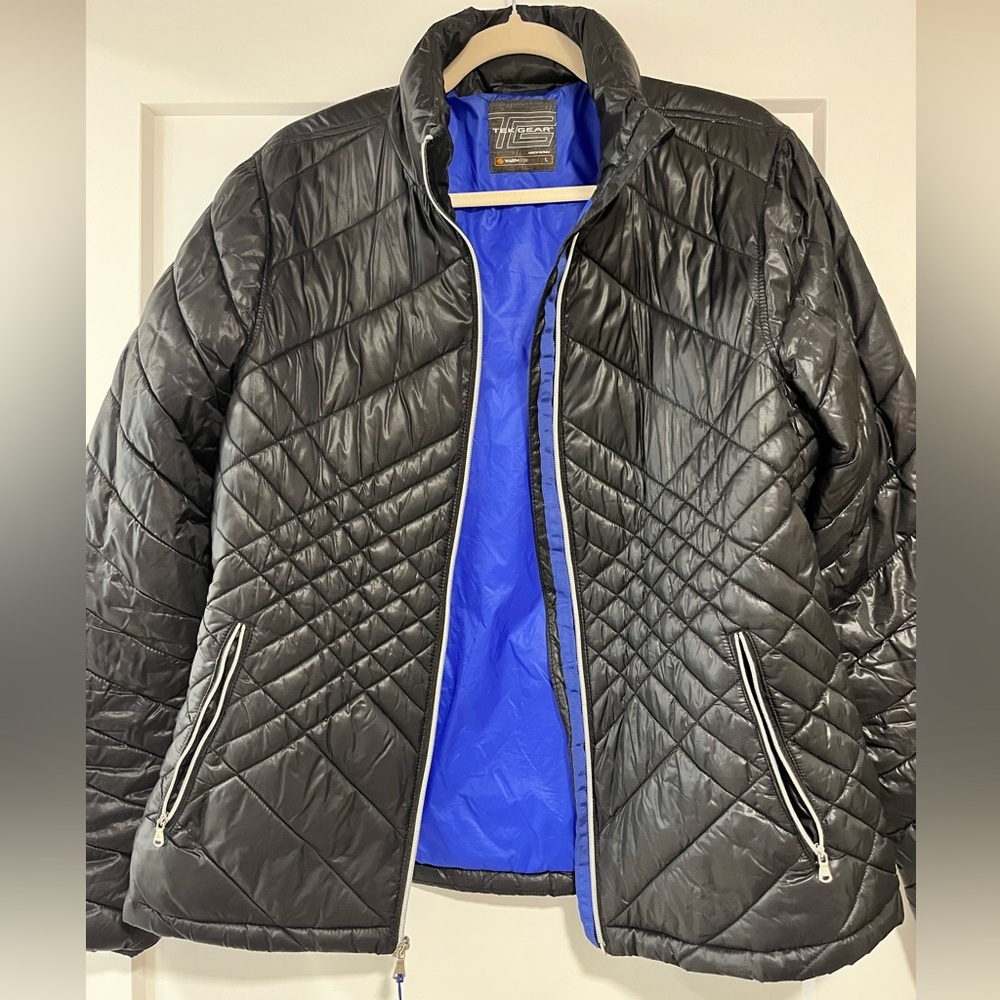 Black Lightweight Puffer Jacket